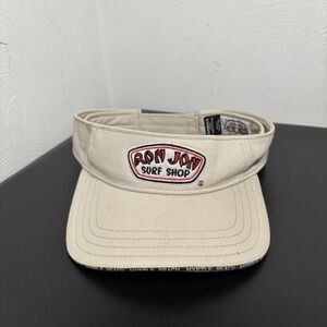 Ron Jon Surf Shop Myrtle Beach Visor Hat Mens Womens South Carolina Beige Beach